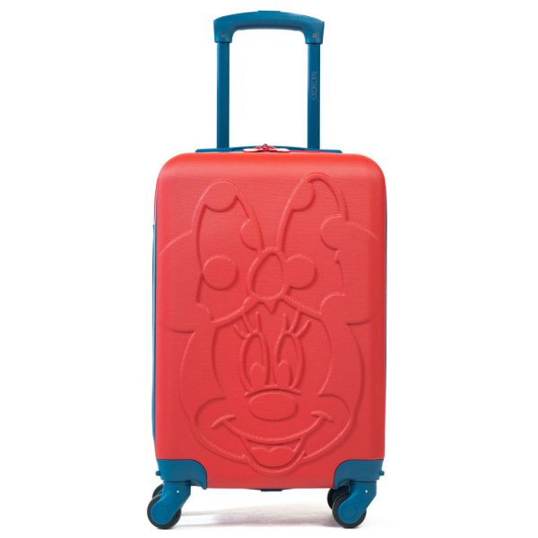Mala de Bordo 10 kg Abs 4 Rodas Minnie 3D Vermelho