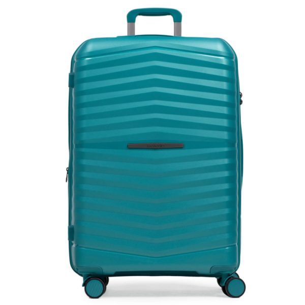 Mala de Viagem Grande 32 Kg Polipropileno 4 Rodas Hong Kong Verde