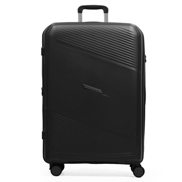Mala de Viagem Grande 32 Kg Polipropileno 4 Rodas Seul Preta
