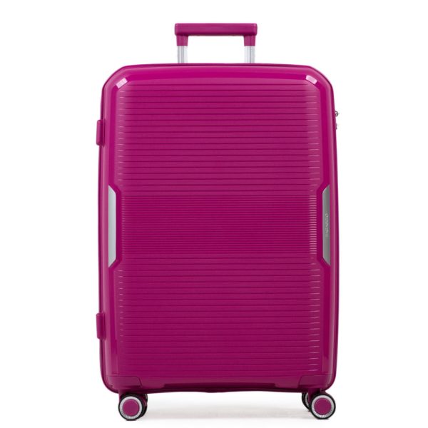 Mala Média 23 Kg Polipropileno 4 Rodas Malta Rosa Escuro
