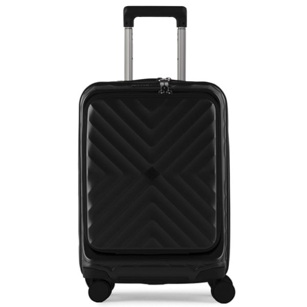 Mala de Viagem Pequena 10 Kg Policarbonato 4 Rodas Barcelona II Preta