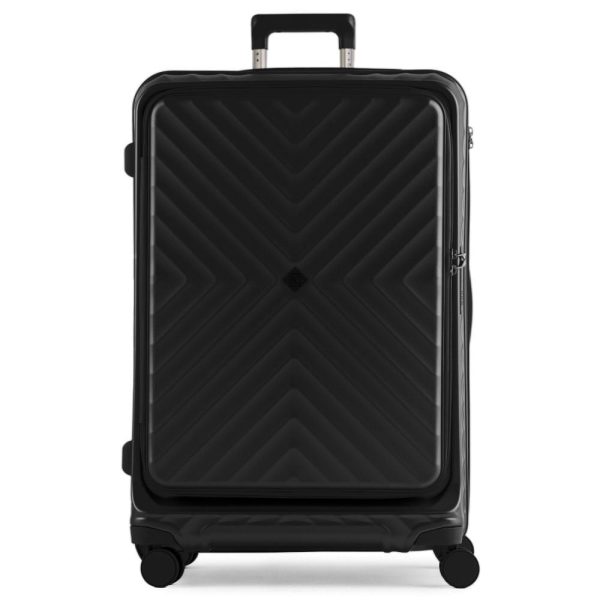Mala de Viagem Grande 32 Kg Pollicarbonato 4 Rodas Barcelona II Preta