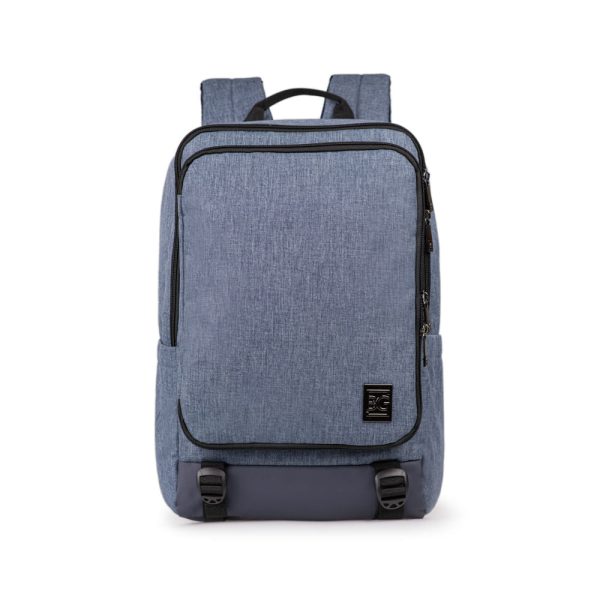 Mochila Masculina Executiva Para Notebook City Block Azul