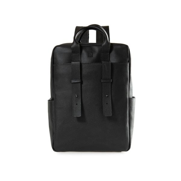 Mochila Masculina de Couro para Notebook Gávea II Preta