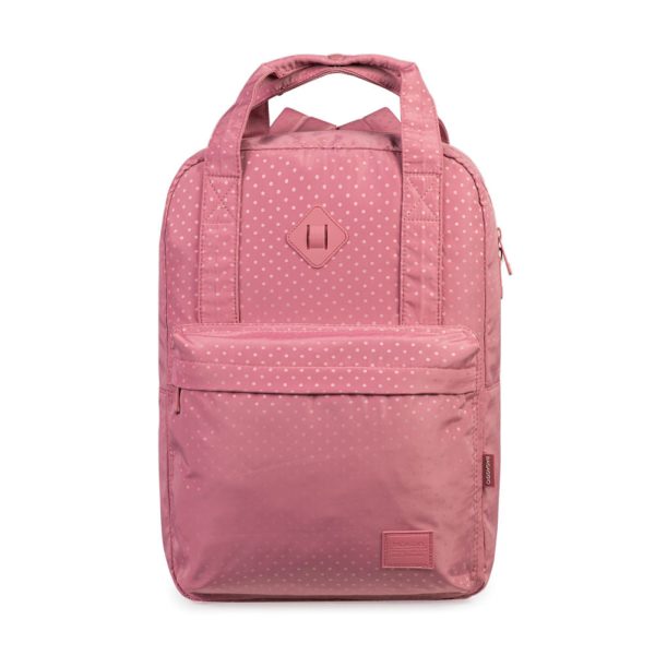 Mochila Escolar Feminina Juvenil Polka Dots Rosa