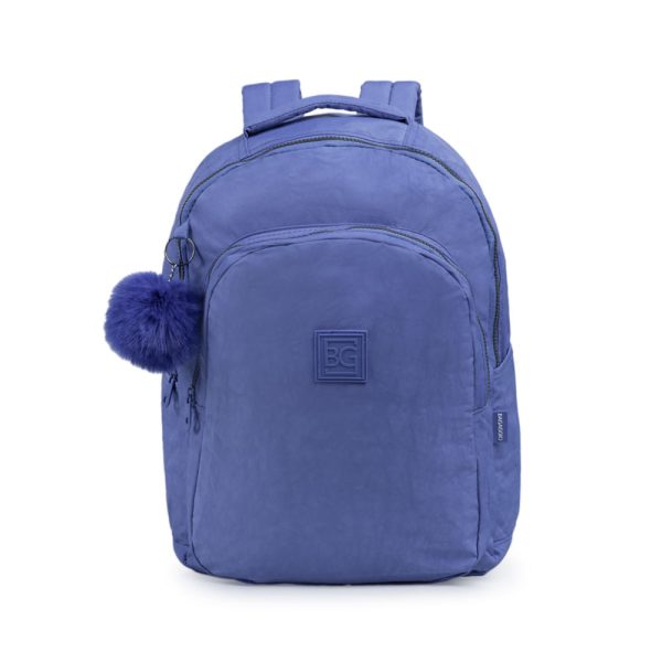 Mochila Escolar Feminina Pop Fun Azul