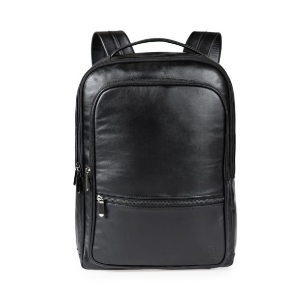 Mochila Masculina Executiva de Couro para Notebook Joá Preto