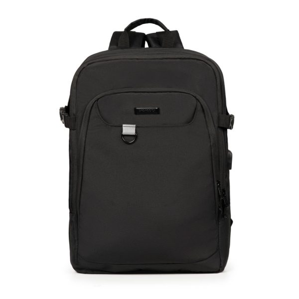 Mochila de Viagem Masculina Grande Expansivel Voyage para Notebook Preta