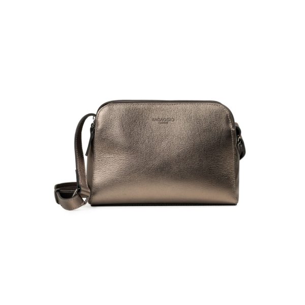 Bolsa Feminina Transversal Média Premium Couro Soft Onix